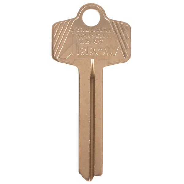 Arrow Lock 6/7-pin Keyblank, 1D Keyway, Embossed Logo Only, PK50 C-1D (50PK) - main